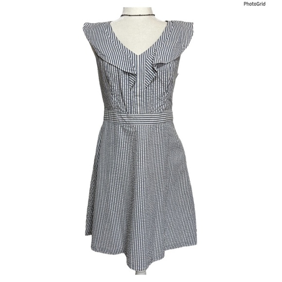 Tommy Hilfiger Stripe V Neck Dress - Picture 1 of 2